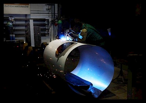 Welding of the reactor